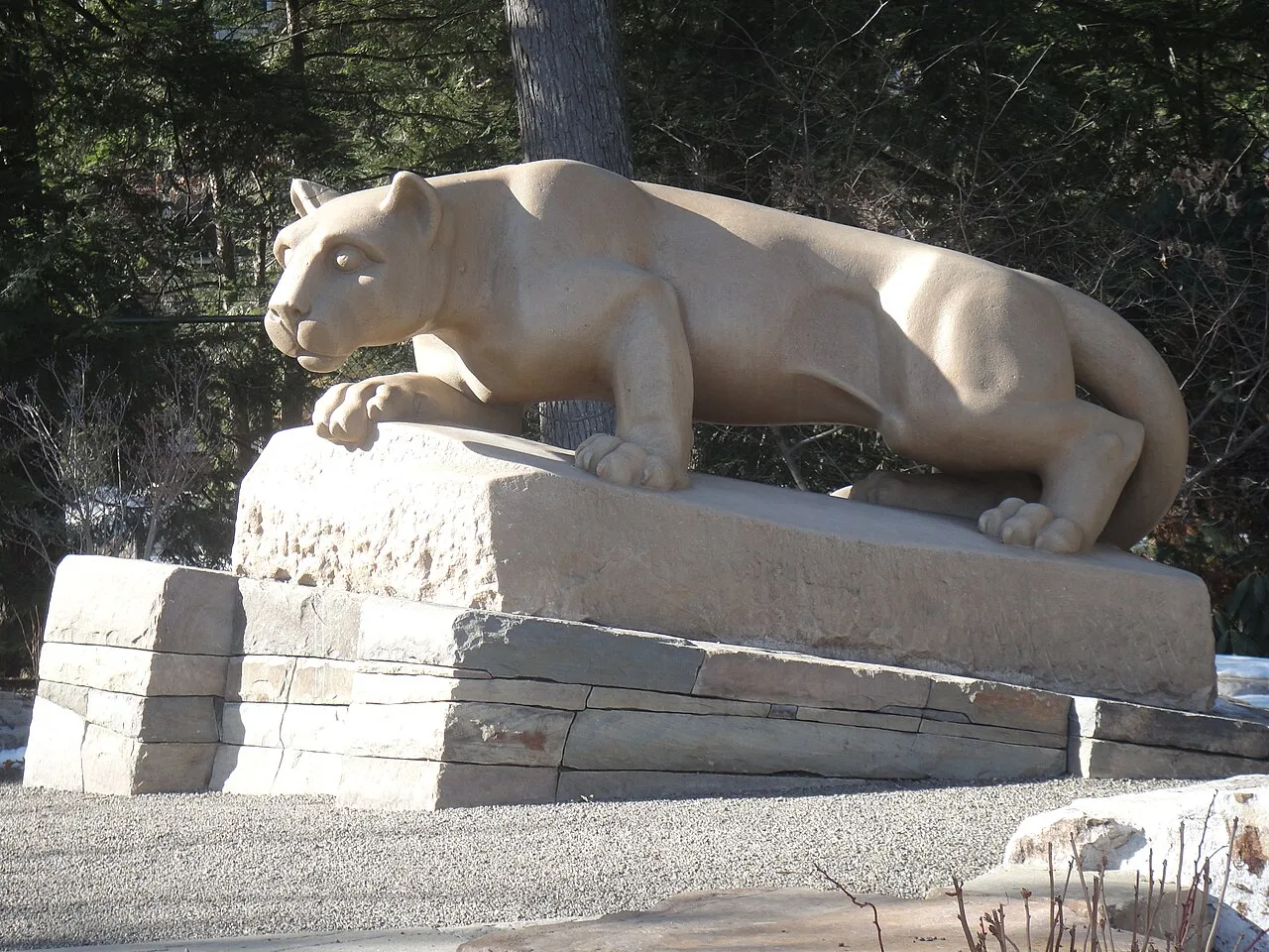 The Nittany Lion Shrine on Penn State's University Park campus